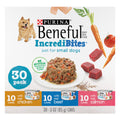 Purina Beneful Small Breed Wet Dog Food Variety Pack IncrediBites With Real Beef Chicken and Salmon - (Pack of 30) 3 Oz. Cans
