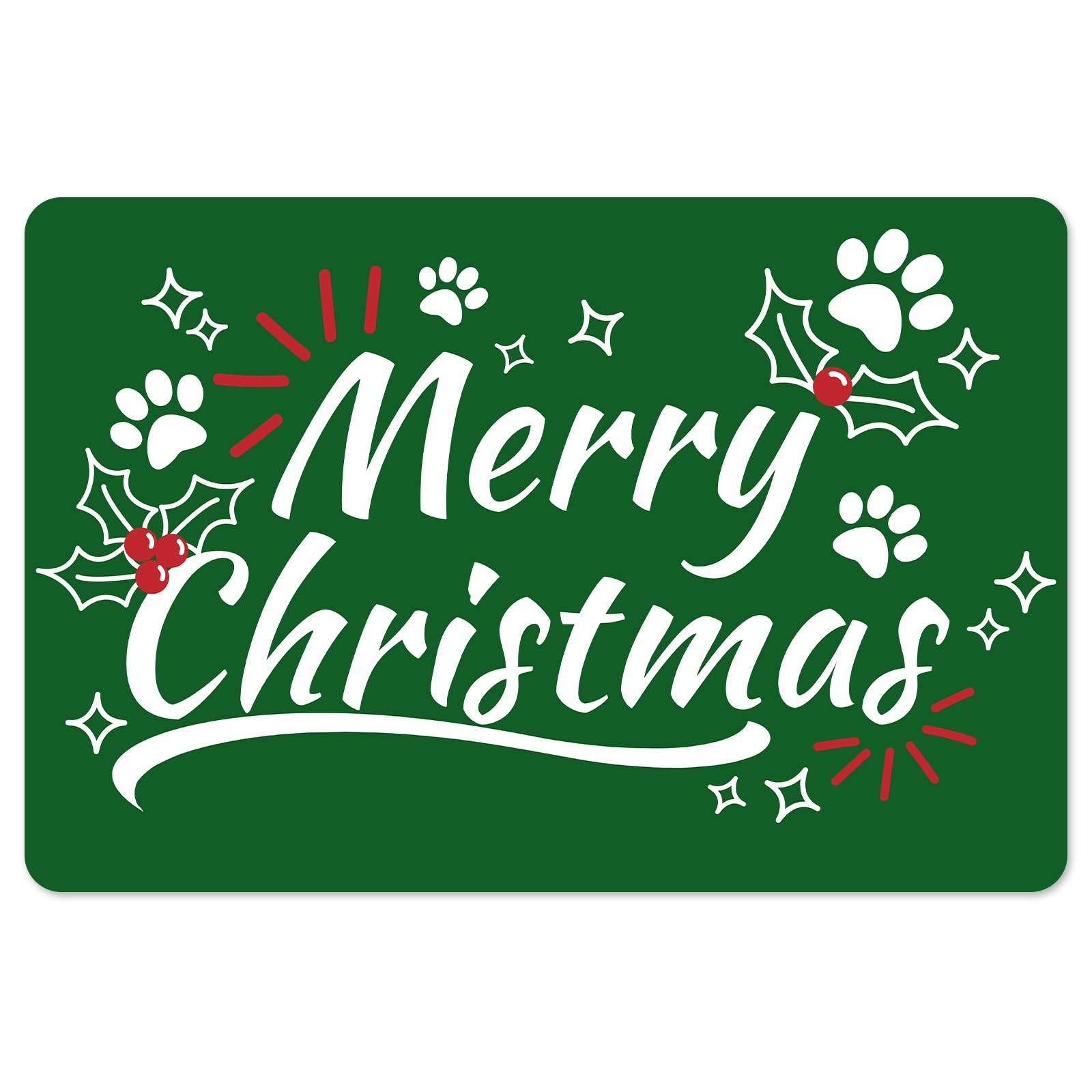 Christmas Dog Mats 23" 15" Pet Feeding Mat Absorbent Dog Food Mat for Water Spill Christmas Food Mat Dog Mat for Food and Water Bowl Quick Dry Dog Water Dispenser Mat Suitable for Medium Big Pet