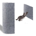 MIUZMORE Cat Mat 98.4" x 15.8" Trimmable Replacement Cat Carpet Self-Adhesive Cat Scratch Mat for Cat Furniture - Cat Scratch Furniture Protector - Light Gray